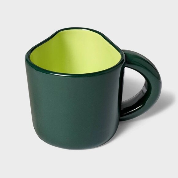 Tabitha Brown Avocado Shaped Ceramic Mug Stoneware Novelty Drinkware - Picture 1 of 7